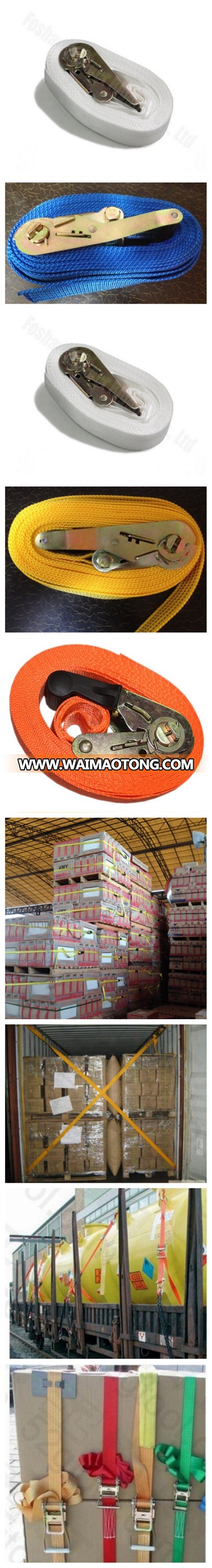 2016 Hot Sale 5T Ratchet Tie Down Cargo Lashing Belt/lashing strap /ratchet strap