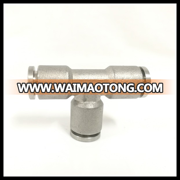 stainless steel pneumatic fitting pipe fitting pneumatic co<em></em>nnector PK06