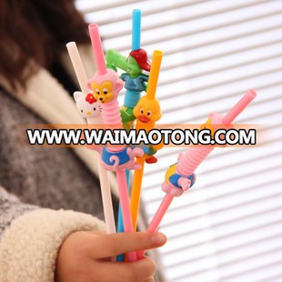 novelty plastic cartoon dirnking straw