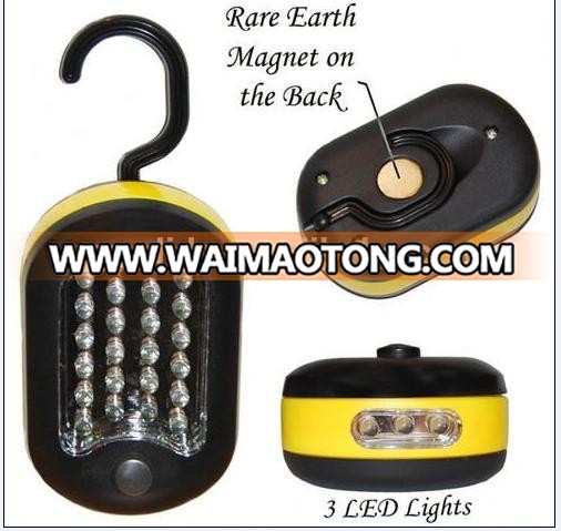 portable magnet led camping light with hook