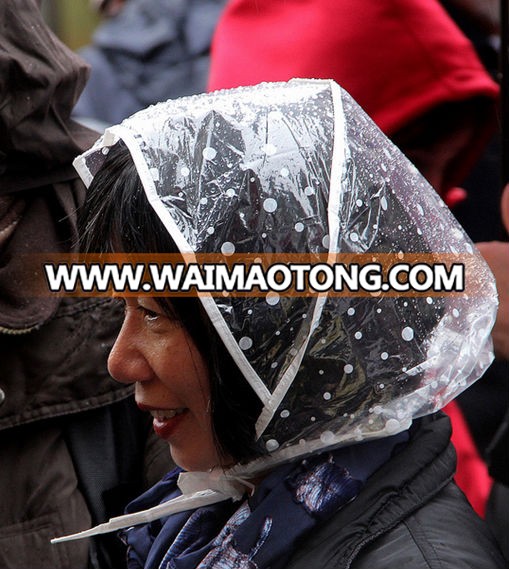 PE PRINTED RAIN HAT/RAIN HOOD