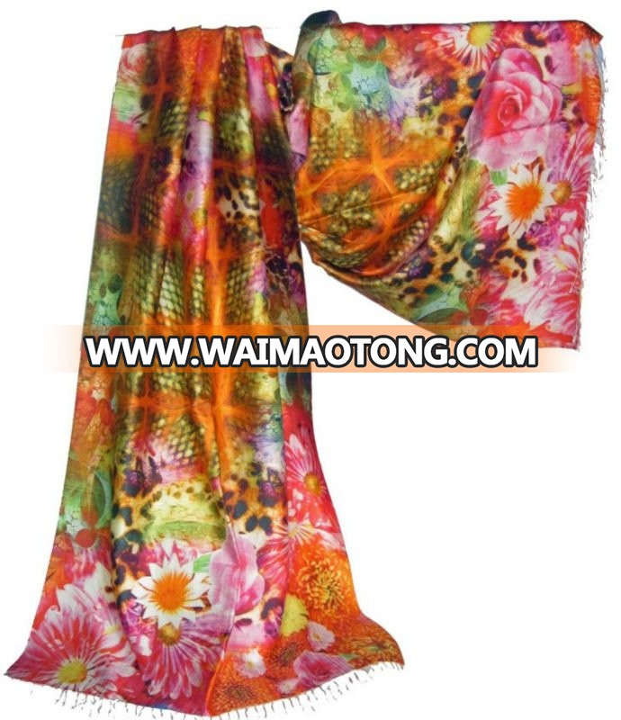 digital printed modal shawls in custom designs size 70*200 cms