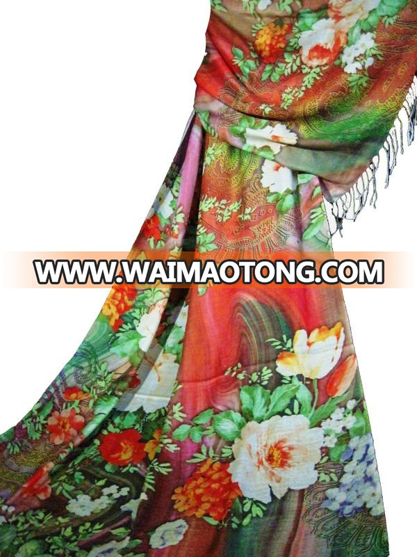 digital printed modal shawls in custom designs size 70*200 cms