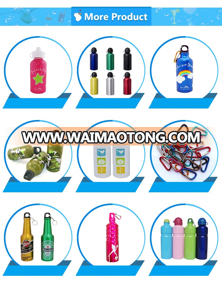 500ml sublimation Hot aluminium sport water bottle with key ring