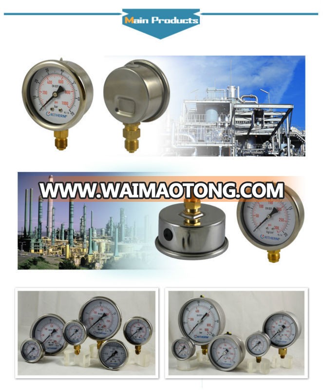 From 0 to 600bar Mini Vibration-resistant Pressure Gauge