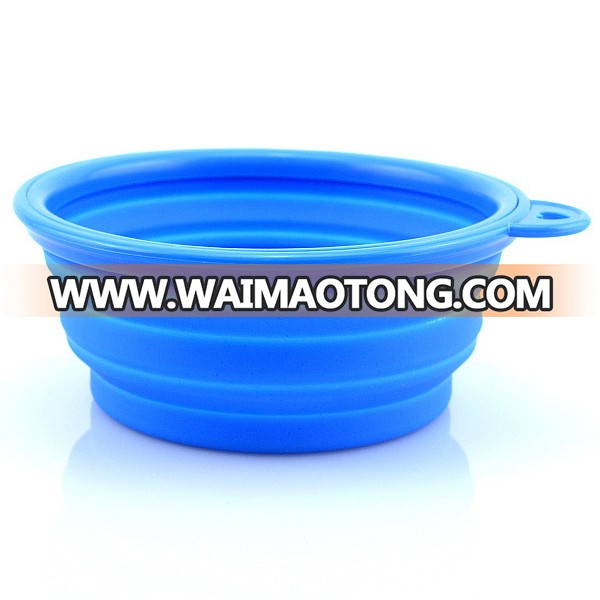 Portable Travel Folding Retractable Silicone Pet Dog Cat Water Food Feeding Bowl