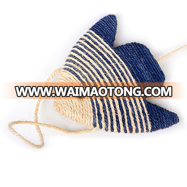 Pet Cat Natural Sisal Fish Shape Cat Toy