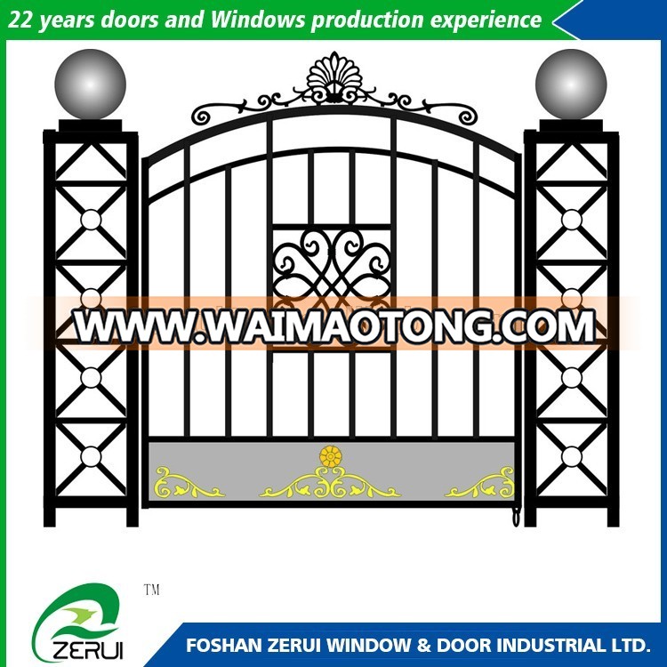 Beautiful Residential iron square tube gate buy wholesale from china