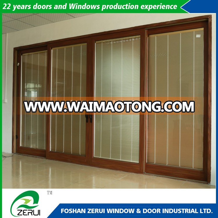 Customized western style automatic sensor glass sliding door