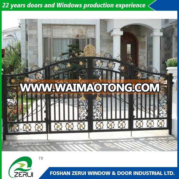 Elegant wrought iron grill gate design from alibaba china with high quality