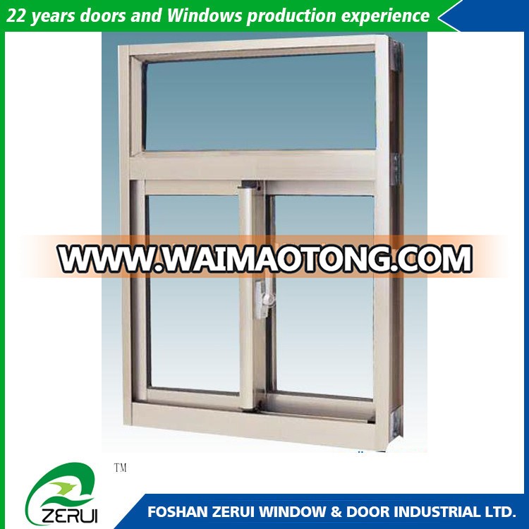 Wood grain finish aluminium window buy direct from china manufacturer