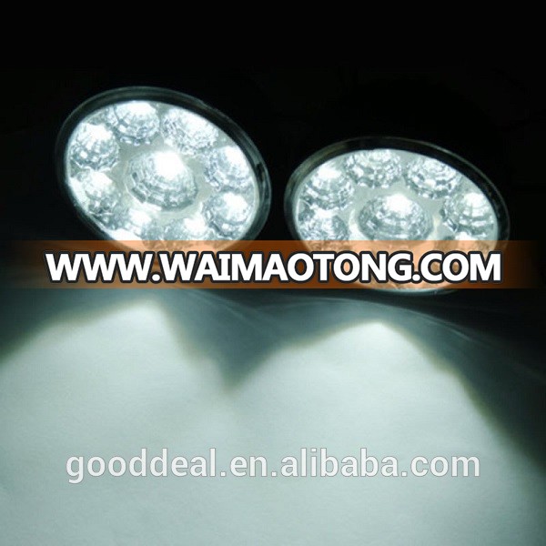 2x 9 LED Light Round Daytime Driving Running DRL Car Fog Lamp 12V