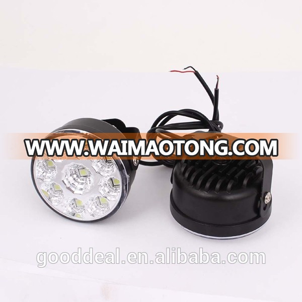 2x 9 LED Light Round Daytime Driving Running DRL Car Fog Lamp 12V