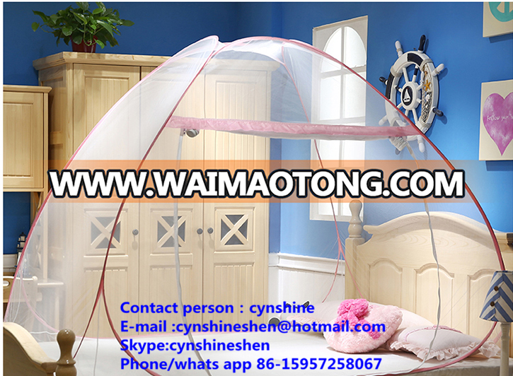 High Quality Wholsale 100% Polyester Pop Up Mosquito Net For Bed Low Price