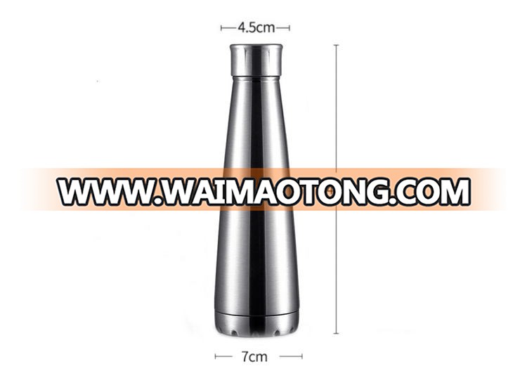 Novelty double wall stainless steel vacuum flask water bottle for travel gift