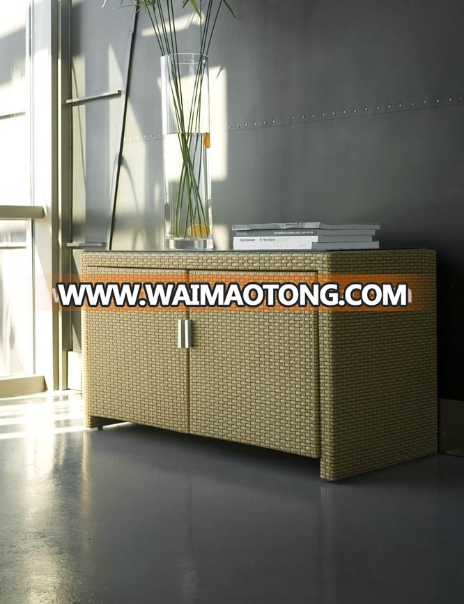 Attractive Design Rattan Indoor & Outdoor Furniture Wicker Cabinet