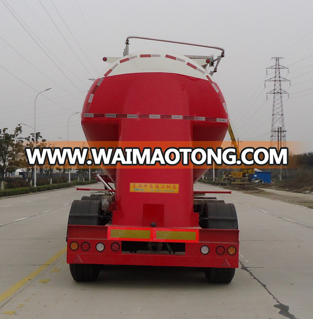 3 Axle Aluminum Alloy Vertical Powder Tank Semi Trailer/powder tank trailer/bulk cement tank trailer