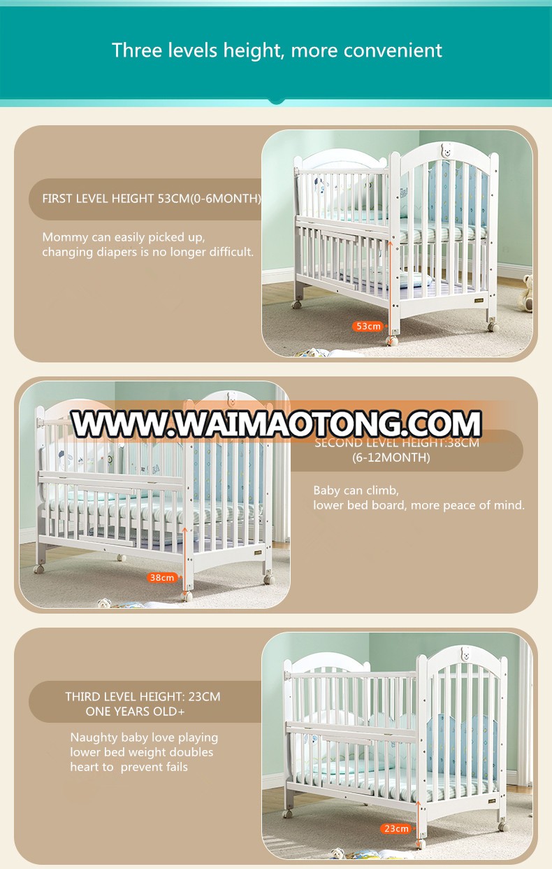 Baby swinging crib with pacifier material Baby Cradle