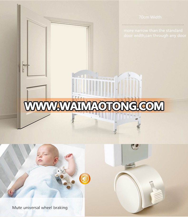 Baby swinging crib with pacifier material Baby Cradle