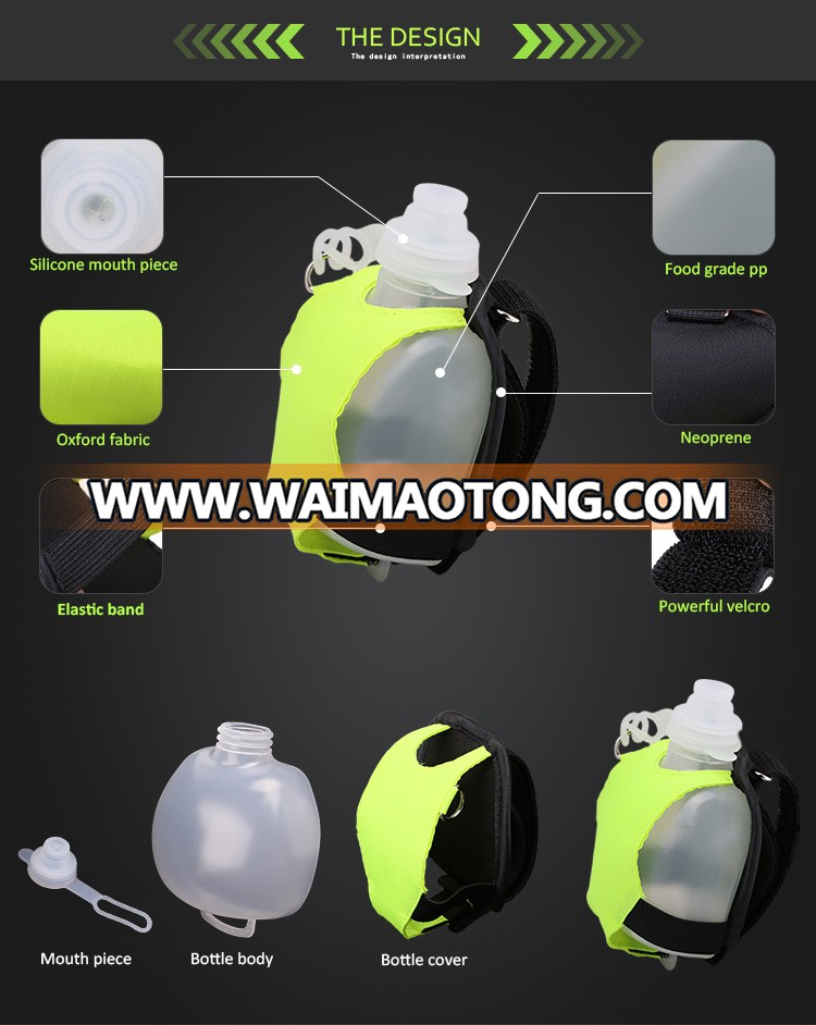 Portable 200 ml BPA Free Plastic Wrist Water Bottle