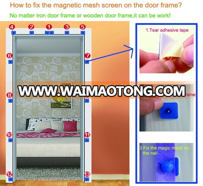 Magic Magnetic Mesh Screen Door