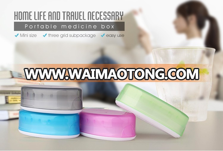 Portable divider small travel pill case box