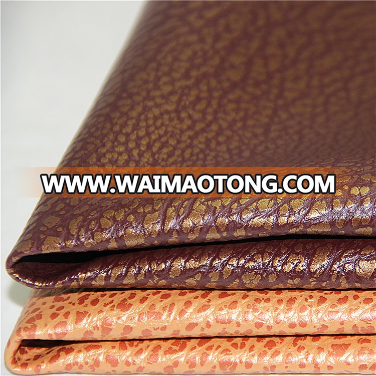 Factory price 0.65mm chunky pvc artificial leather fabric roll for car seat cover(B-847)