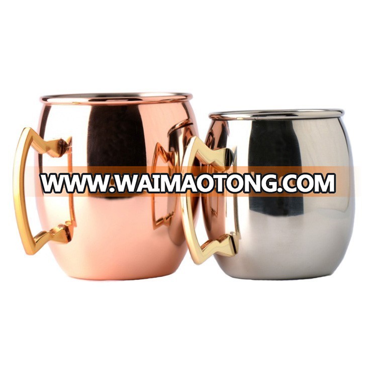 Hot sale customized Moscow Mule stainless steel copper cup