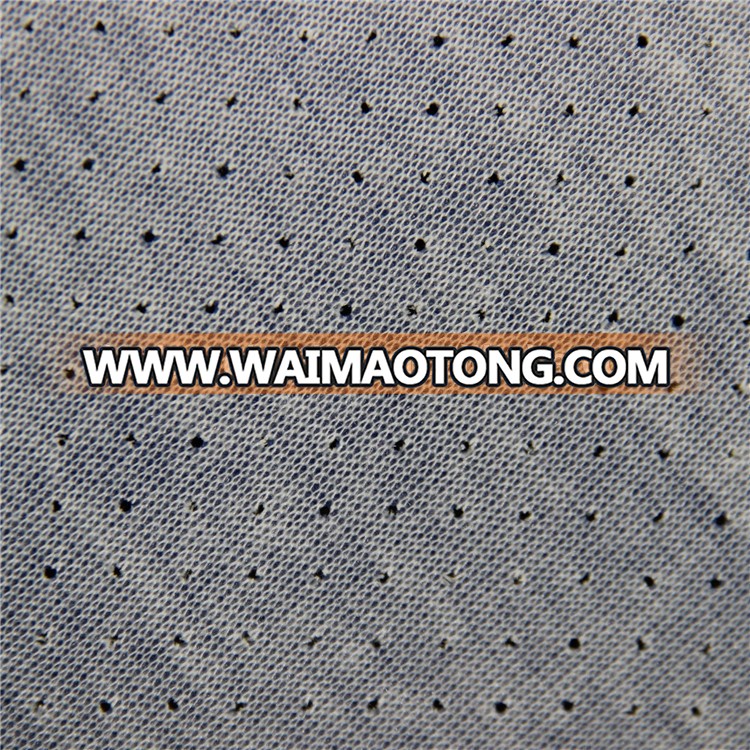 Full Perforated fabric vinyl leather in china (DN-059)