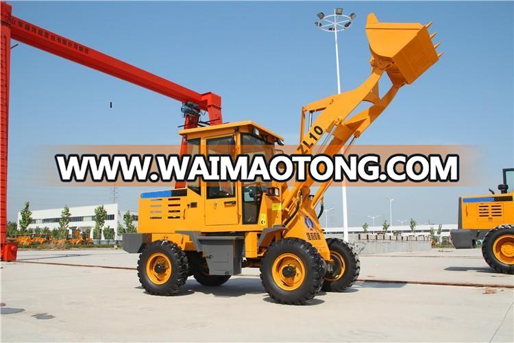 1000kg 4wd articulated hydraulic mini wheel loader with heavy duty axle and different optio<em></em>nal attachments