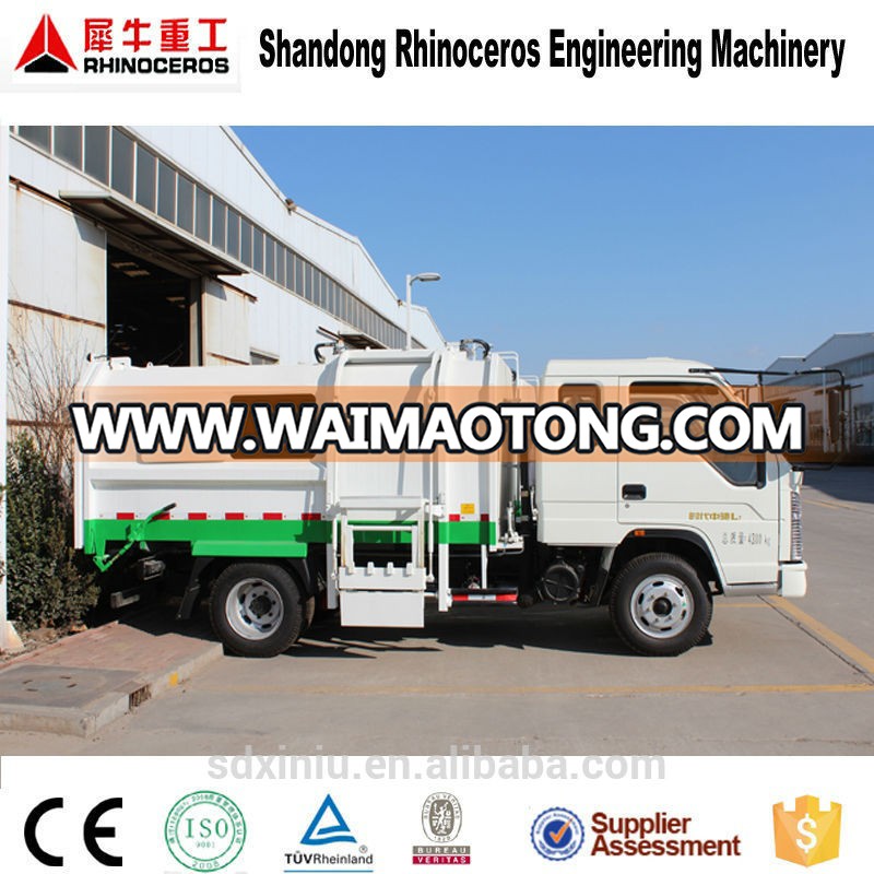 XINIU 7 cbm compactor garbage truck price, mini small garbage truck for sale in China in Asia