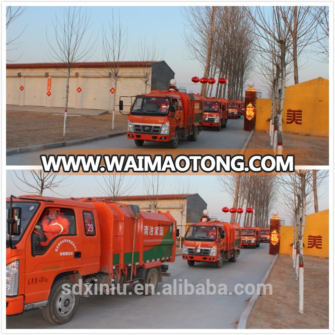 XINIU 7 cbm compactor garbage truck price, mini small garbage truck for sale in China in Asia