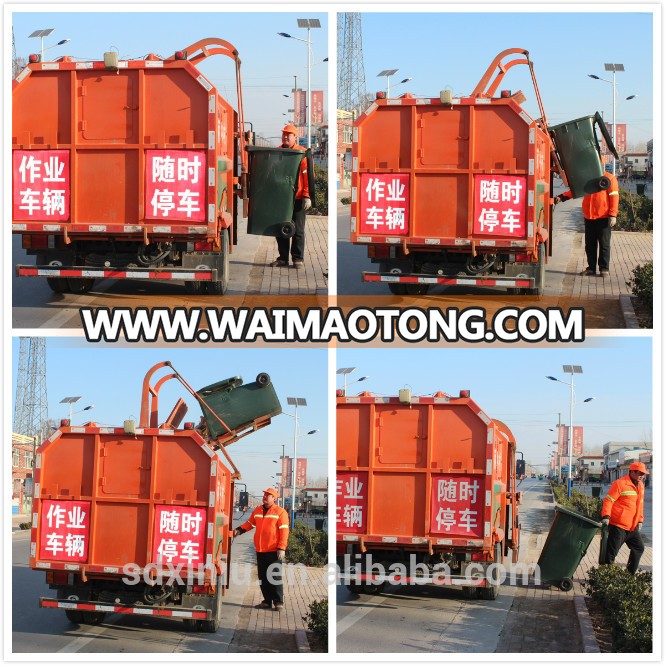 XINIU 7 cbm compactor garbage truck price, mini small garbage truck for sale in China in Asia