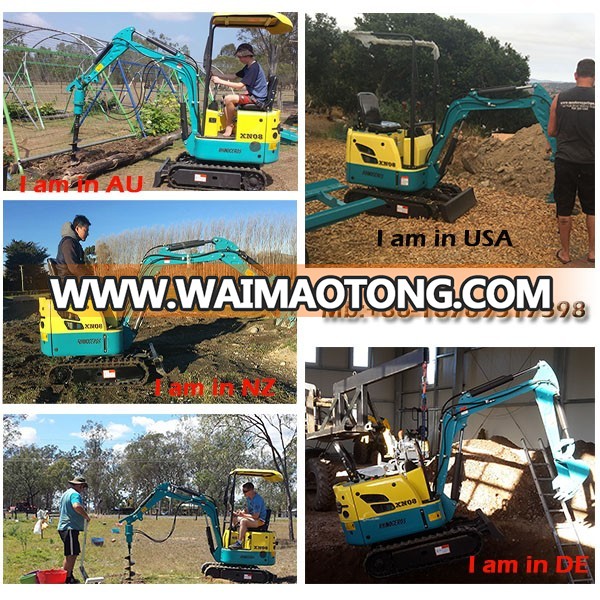 0.9 ton mini excavator XN08 for sale,0.025cbm hydraulic excavator,small excavator