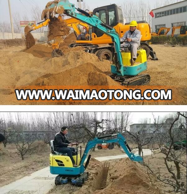 2017 new cheap mini excavator 800kg mini excavator for garden