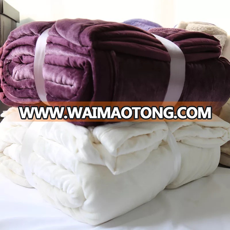 luxury large thick heavy sherpa fleece blanket