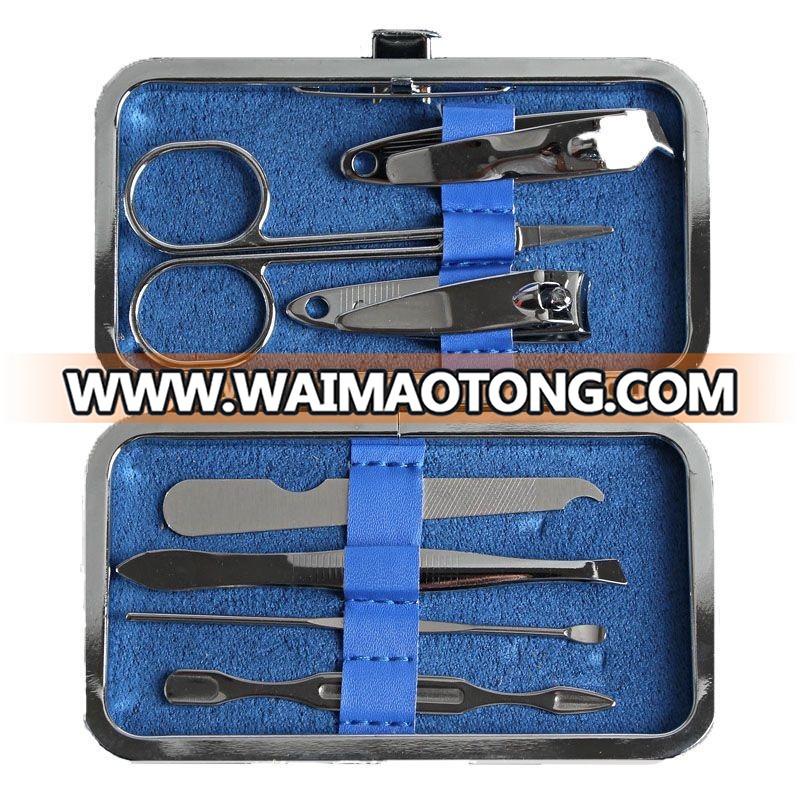 promotio<em></em>nal Beautiful 7pcs manicure set souvenir case