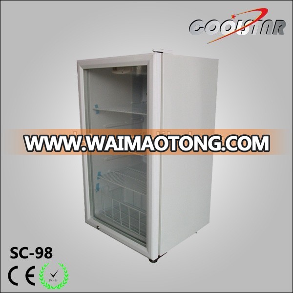 supermarket upright cooler refrigerator/ cooling display showcase