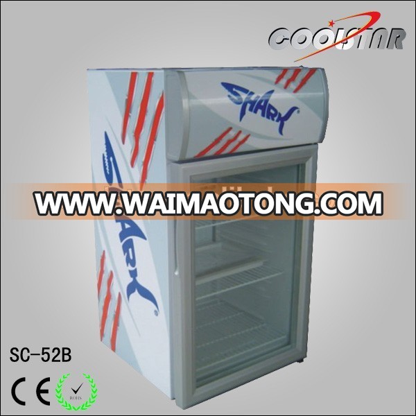 supermarket upright cooler refrigerator/ cooling display showcase