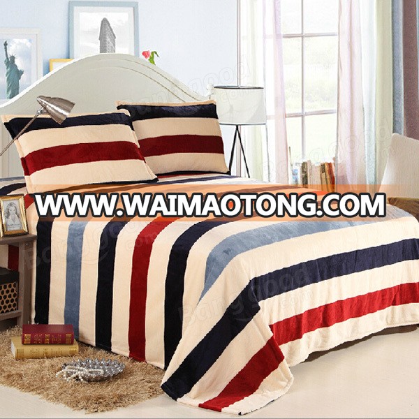 China wholesale Twin Full Queen King Size Satin Striped bed Sheets bed set