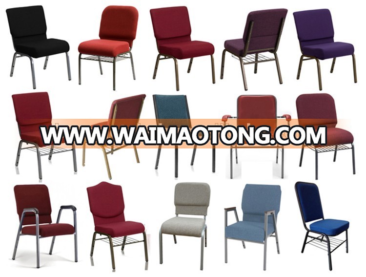 Aluminium high density spo<em></em>nge church chair with low price