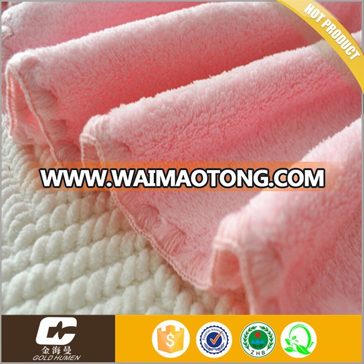 SEDEX WCA SQP AUDIT China Supplier Blanket Solid Soft Coral Fleece Baby Blanket With Toy