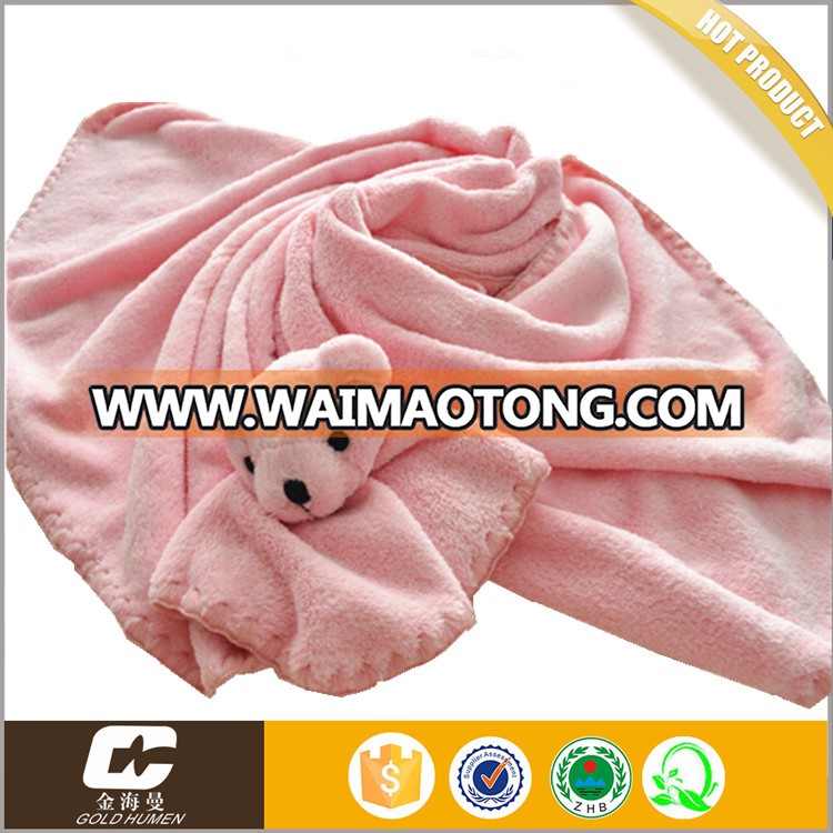 china suppiler good quality knitted embroidery winter baby blanket oem