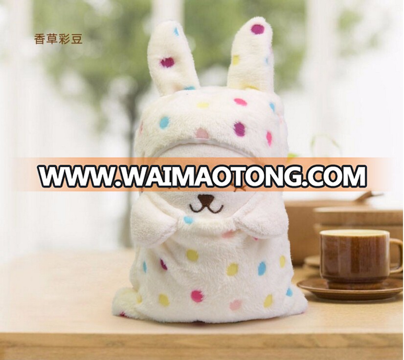 wholesale cheap price soft baby security blanket animal for gift sets