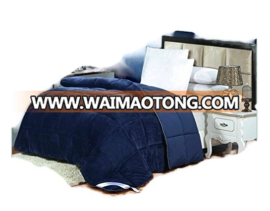 China wholesale comforter Lavish Home 3 Piece Sherpa/flannel Fleece Comforter Set