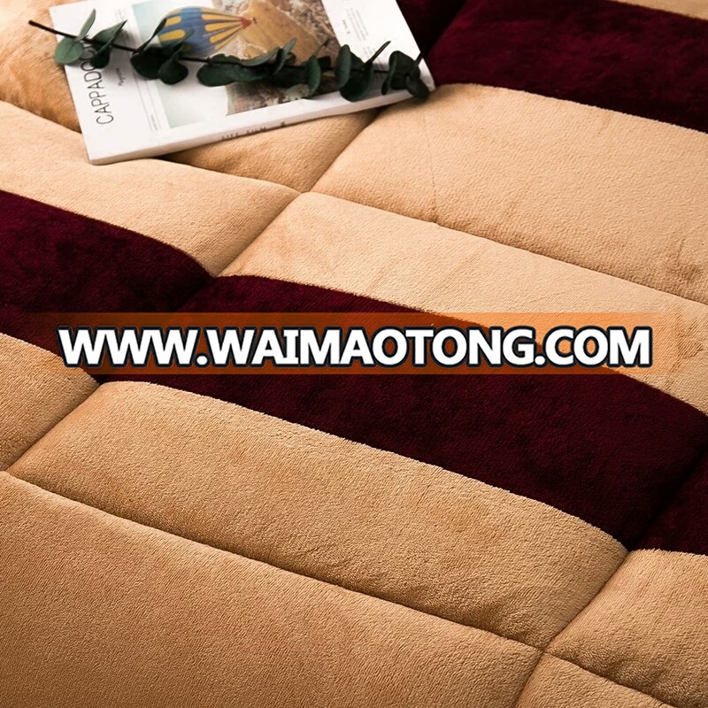 Hot selling Native American super mink flannel fleece quilting comforter