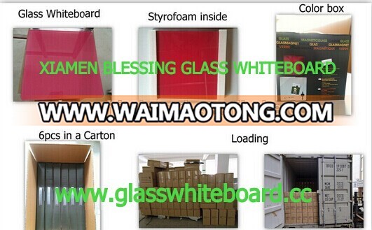 Portable magnetic standard glass whiteboard