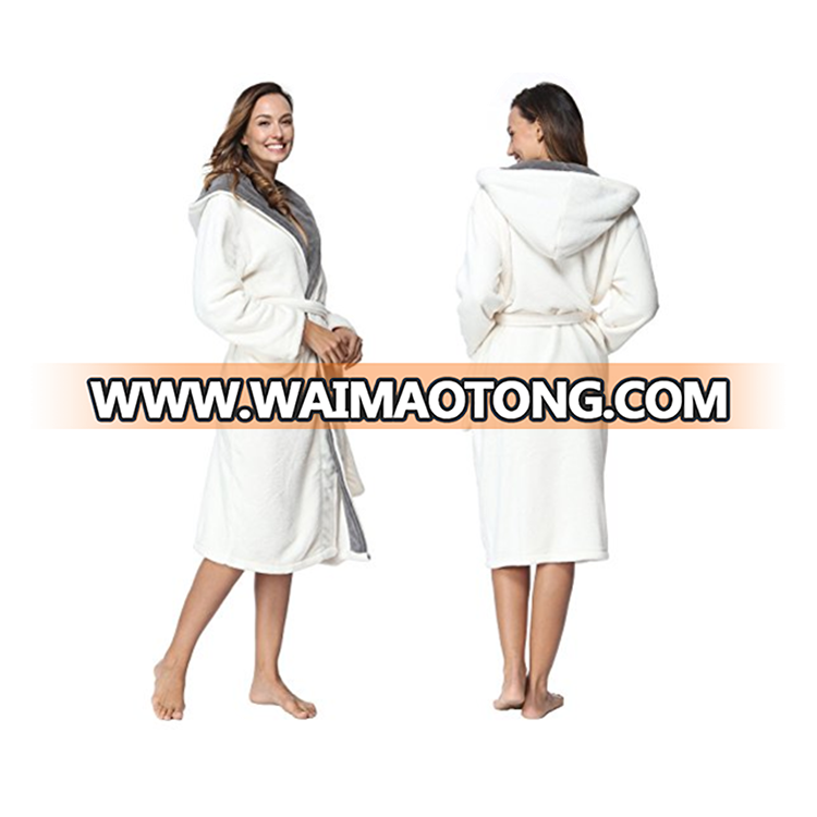 2018 warm home textiles sexy white women pajamas winter bathrobe