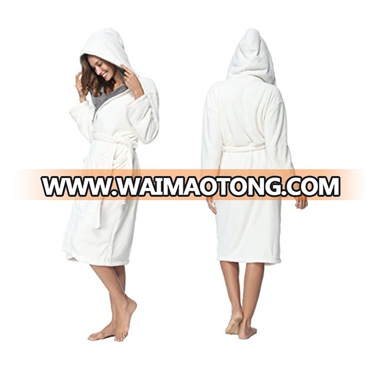 2018 warm home textiles sexy white women pajamas winter bathrobe