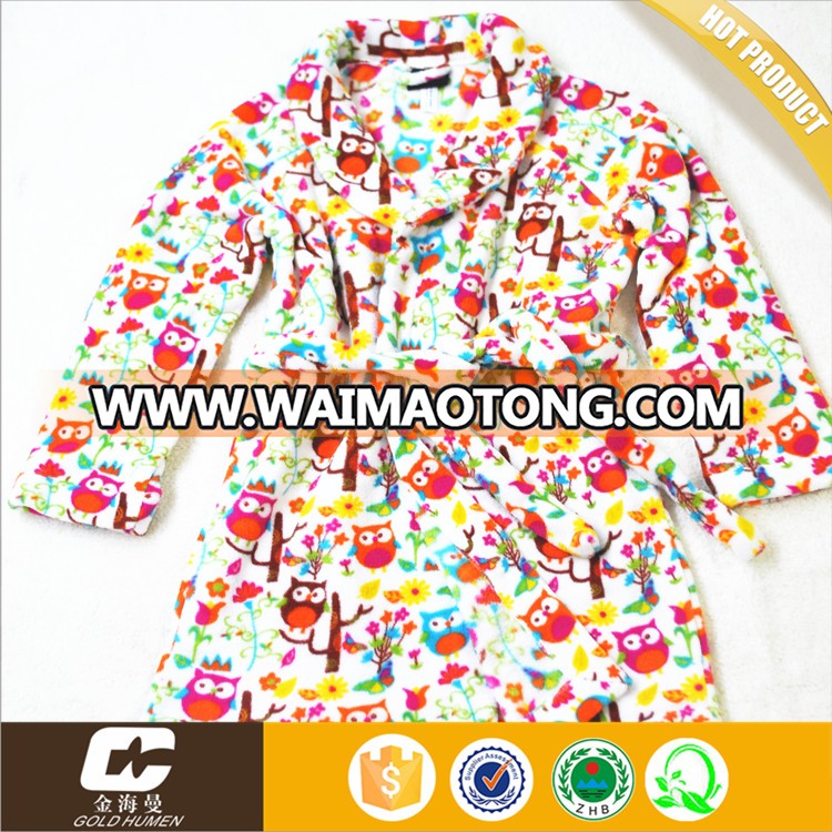 china flannel fleece pajamas customized bathrobe 100% polyester robe